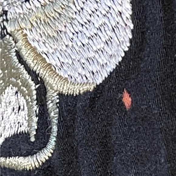 Kimchi Black Gold Floral Bomber Jacket Embroidered Boho Indie Asian Medium -Read - Picture 3 of 11